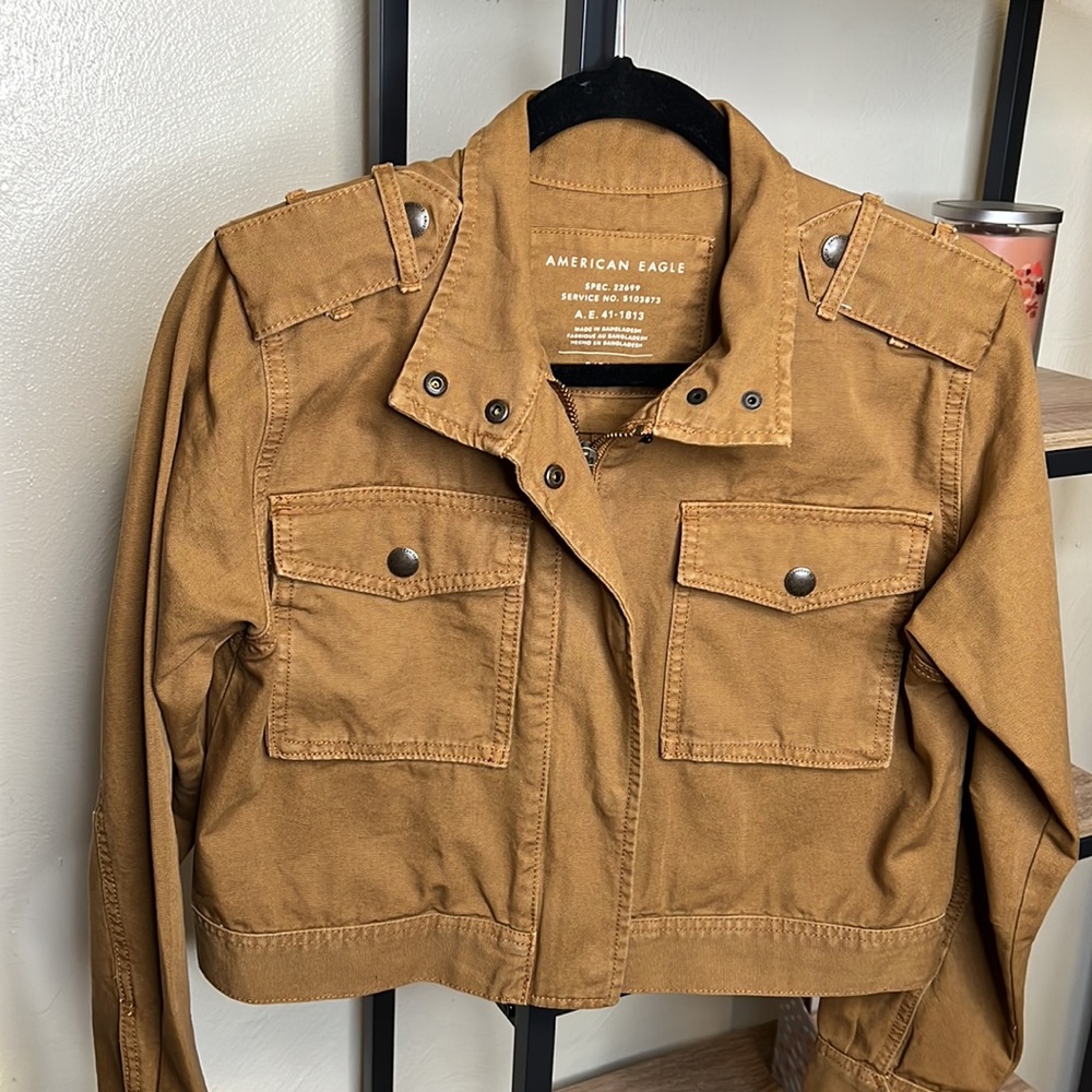 American Eagle Outfitters Tan Utility Jacket - Picture 2 of 6